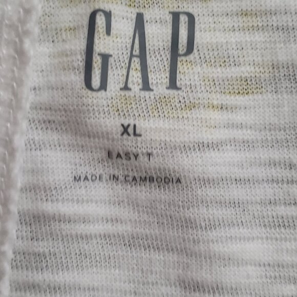 GAP Women's X-Large White Pineapple Print Easy T tee short sleeve - Picture 3 of 9